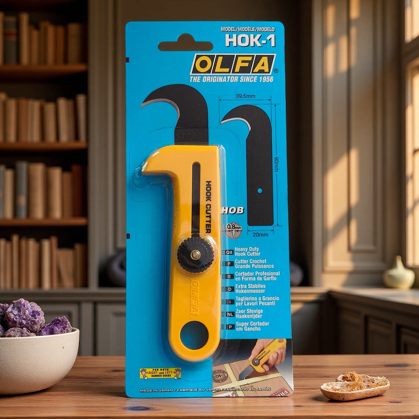 OLFA爱利华重型勾刀工业镰刀开箱刀107B拆包装带用切割刀HOK-1