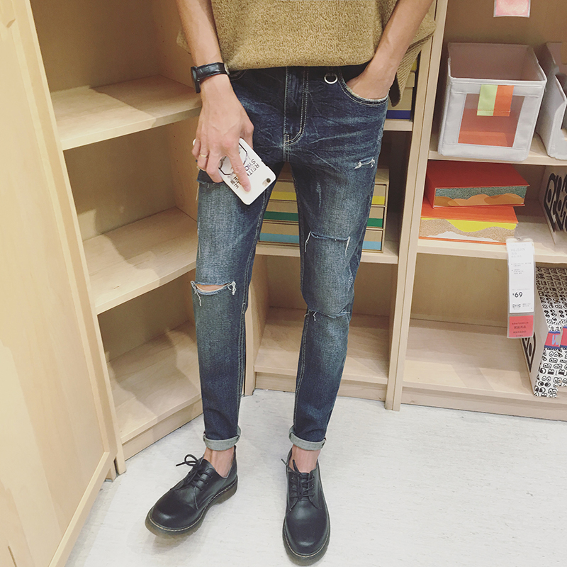 Jeans pour adolescent pieds Slim BWXD pour automne - Ref 1484949 Image 3