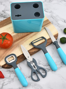 kitchen gadgets with storage base bottle opener Peeler set