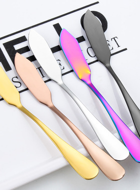 Butter Knife Cheese Dessert Jam Cream Gold Rose Knifes 抹刀