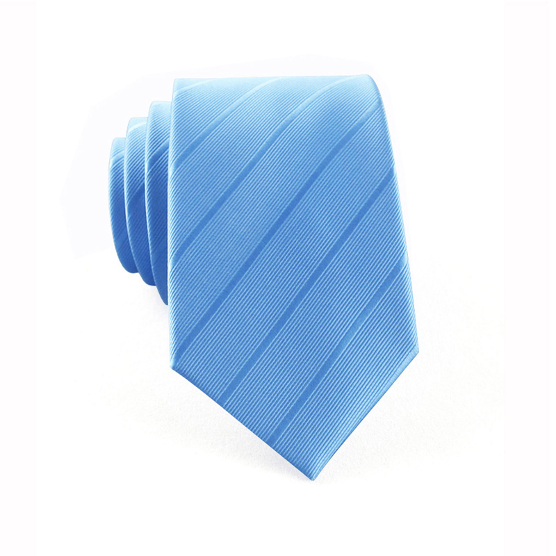 男士7cm休闲正装商务天蓝色领带