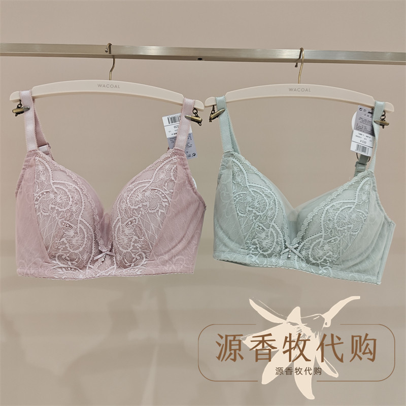 WACOAL华歌尔 WB36C4经典无钢圈3/4缝制杯蕾丝舒适聚拢文胸内衣女