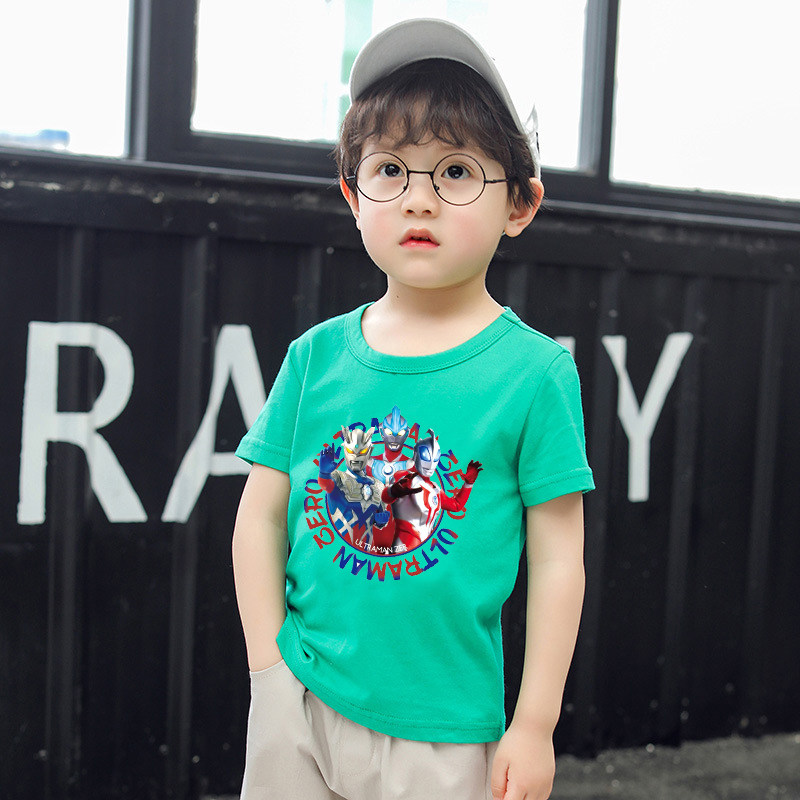男童短袖T恤纯棉夏季儿童打底衫超人衣服小孩子圆领上衣薄款宝宝8