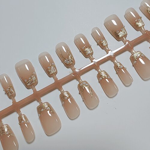 30片整条011鱼尾珍珠短梯闪粉