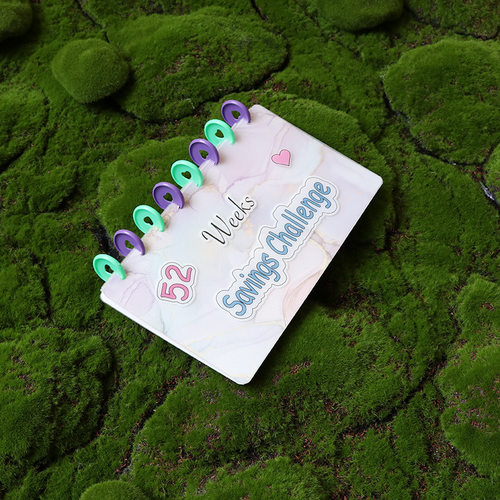 52周存钱储蓄本现金蘑菇孔8孔3格