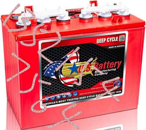 US蓄电池US 31DC XC2美国电瓶12V130AH洗地升降机观光车