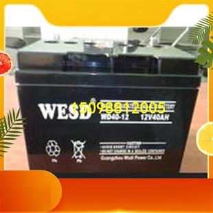 无敌WESD蓄电池WD 新款 12V40AH直流屏UPS EPS应急电源储能专用