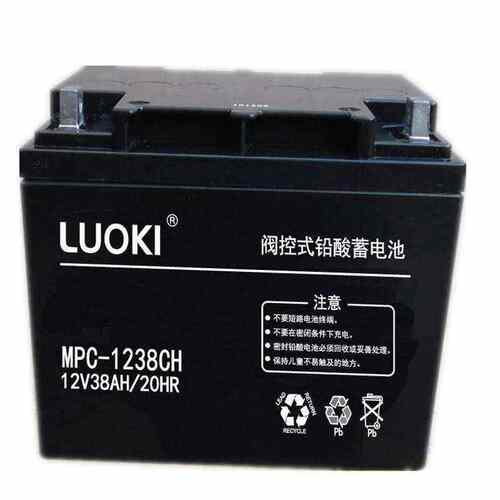 LUOKI洛奇蓄电池12v24AH38AH65AH100AH120AH消防设备/直流屏专用