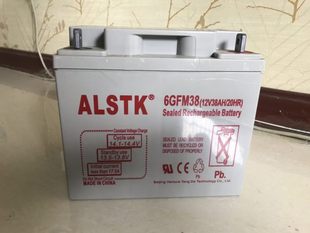 太阳能专用蓄电池 直流屏 ALSTK蓄电池12V38AH蓄电池UPS EPS