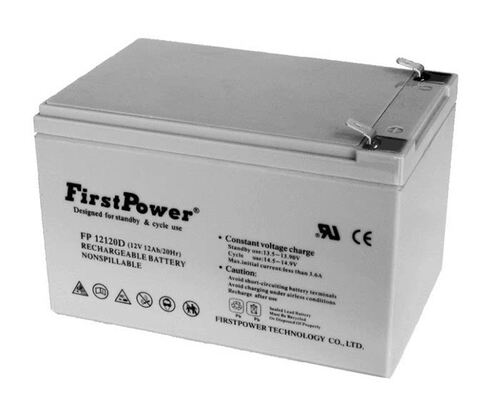 Firstpower一电蓄电池LFP1212报警主机照明电源12V12AH铅酸免维护