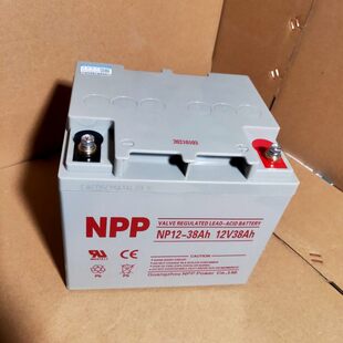 NPP耐普蓄电池NP12-38应急电池 直流屏专用12V38AH 铅酸电瓶储能