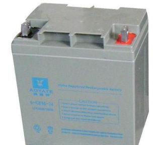 艾亚特蓄电池AOYATE6 24紧急电源机器设备12V24AHUPS应急消防 GFM