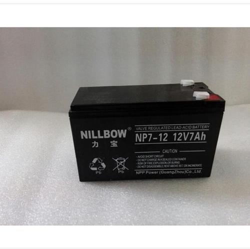 NOLLBOW力宝蓄电池NP7-12应急照明电子仪器12V7AH铅酸电瓶免维护