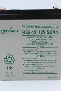 NPH5 日本进口汤浅蓄电池GSYUASA 12V5AH 12阻燃防火电池 RE5