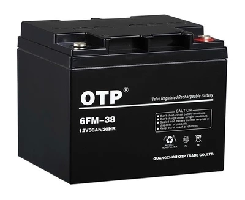 OTP蓄电池6FM-38免维护12V38AH 直流屏UPS电源/通讯专用/现货包邮