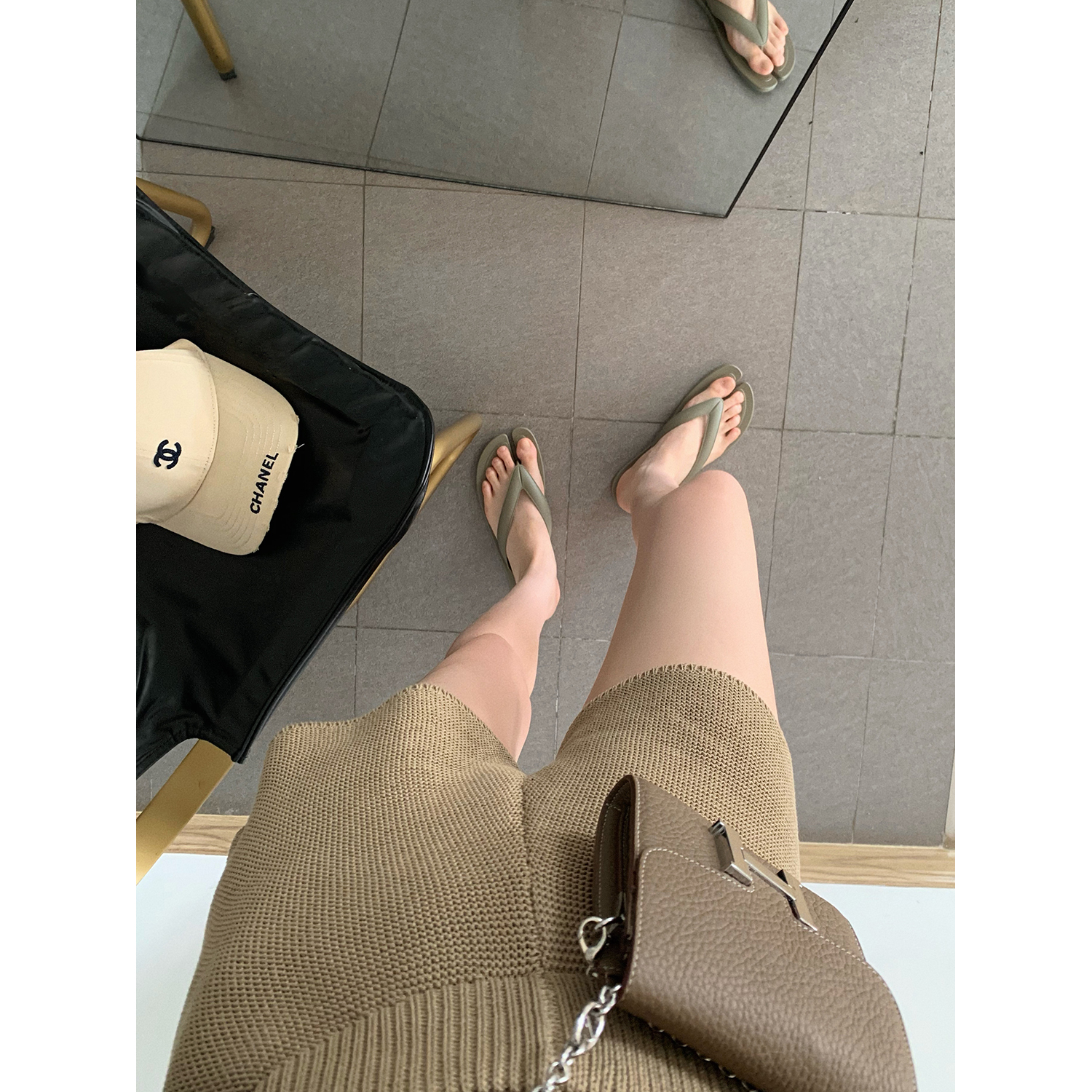 时髦亚麻运动休闲裤短裤