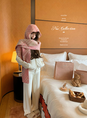 NSS COLLECTION “冬日Lu系”连帽修身上衣直筒卫裤加绒卫衣组套