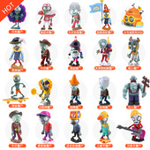 植物大战僵尸新款 单个全套巨人僵尸博士僵王海盗死神儿童玩具正版