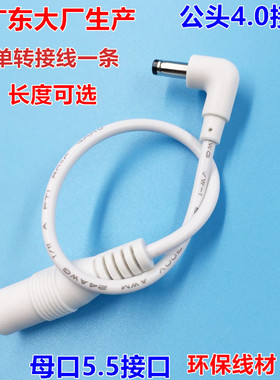 小度在家1C  NV6101 1S音箱电源适配器转接线5.5转接口4.0弯头12V