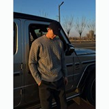 原版3D绞花浮雕针织毛衣A312-9696P75，男装针织衫/毛衣，电商A312