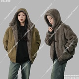 连帽两面穿座山雕保暖加厚外套A312-F26P145，男装棉衣，电商A312