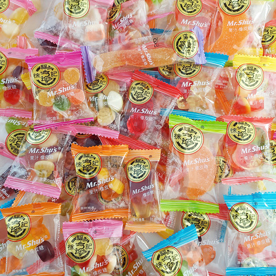 徐福记果汁橡皮糖混合口味散装