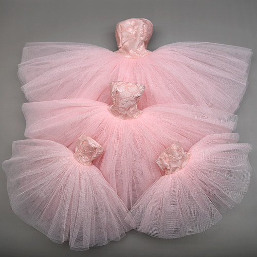 娃娃礼服裹胸婚纱裙子60厘米3分叶罗丽4分心怡30cm6分娃衣bjd短裙