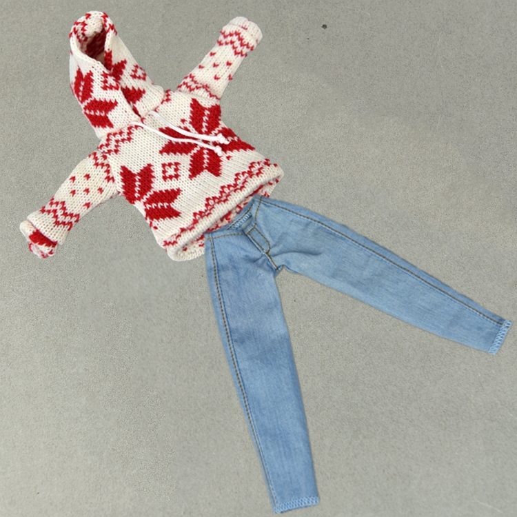 30cm换装娃娃衣服装 小布blythe 可儿心怡azone丽佳圣诞卫衣