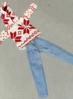 30cm换装娃娃衣服装 小布blythe 可儿心怡azone丽佳圣诞卫衣