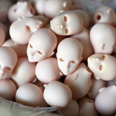 taobao agent 6 Frequent Heart Doll's Head Xinyan's head -open -eyed and practiced makeup head without makeup bald head compatible with OB body six points flawed head