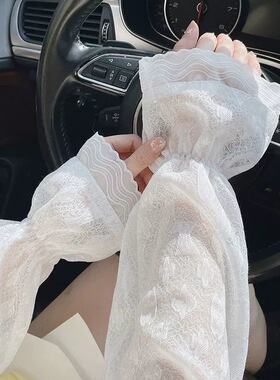 可爱少女夏日防晒冰袖清