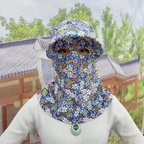 新款蒙面帽透气猫眼披肩护颈帽