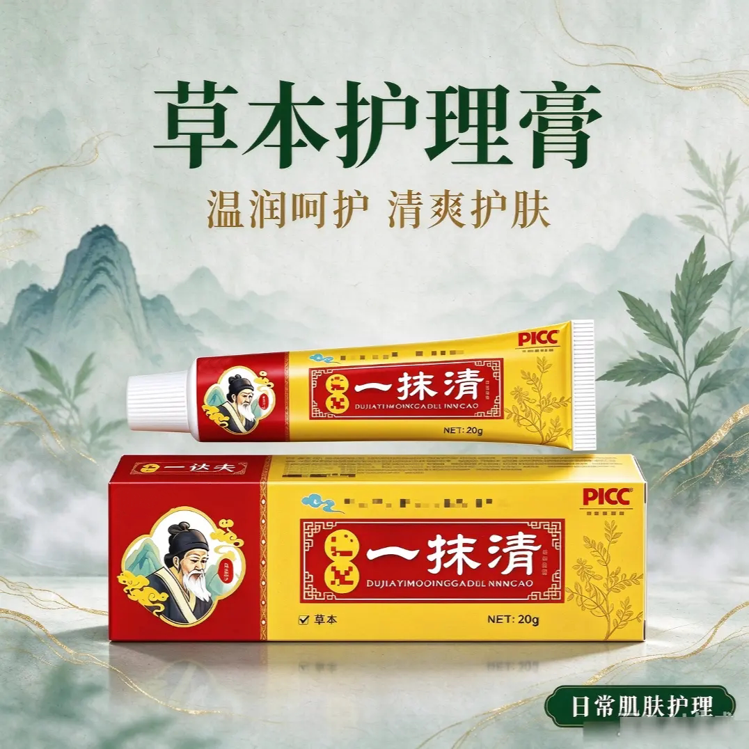 一抹清草本护理膏舒缓肌肤瘙痒
