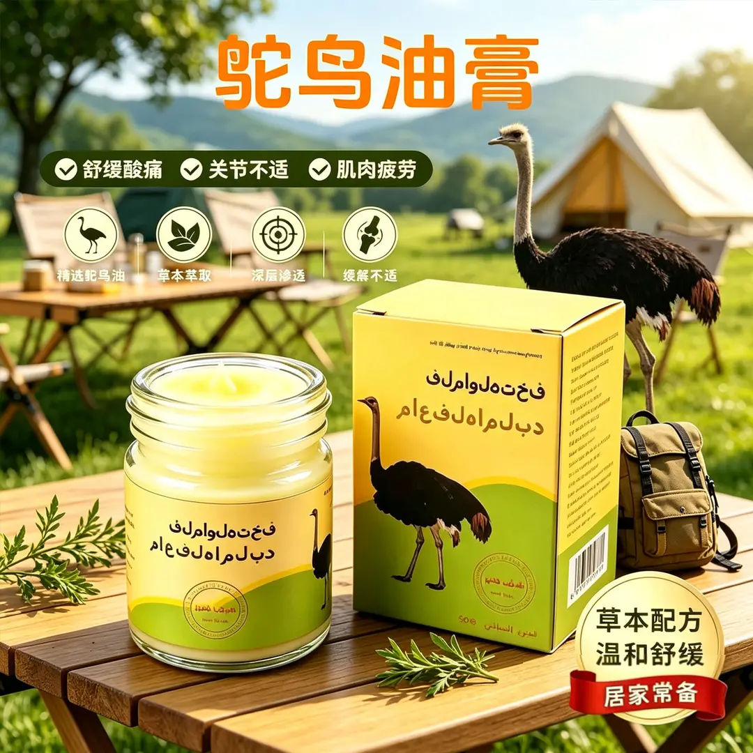 鸵鸟油膏全身通用舒筋活络软膏