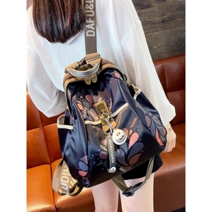 法国ZAMP高级感轻奢大容量双肩包女旅行轻便防水大容量牛津布背包