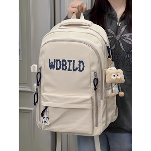 法国CavienKIon美式复古休闲双肩包女校园初高中生学生书包男背包