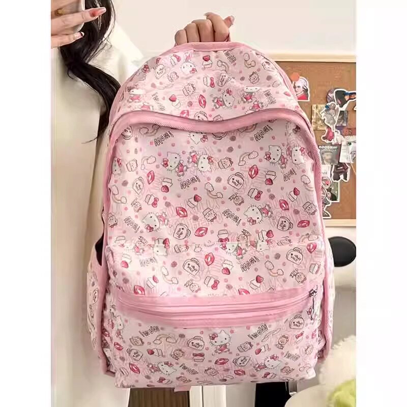 法国Fad Sincgo休闲卡通可爱凯蒂猫双肩包学生通勤大容量旅行背包