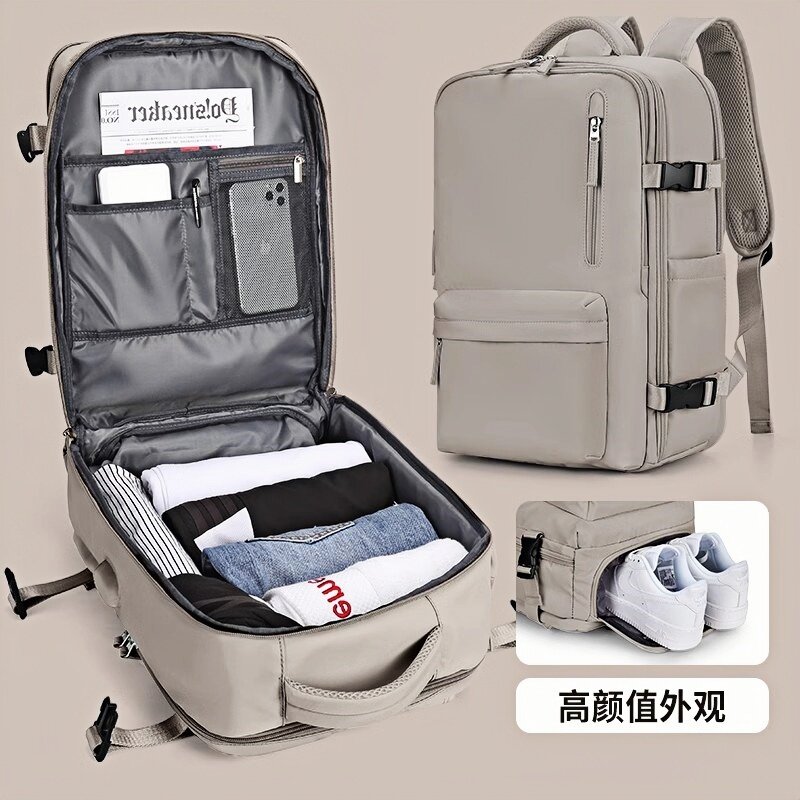 日本进口旅行背包男士双肩包轻便短途出差便携包旅游行李包大容量