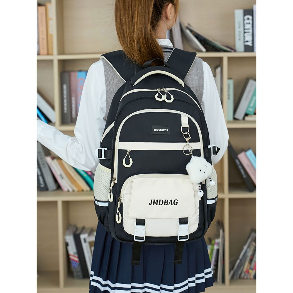 香港初中生书包女大容量减负护脊防水小学生三四五六年级双肩背包