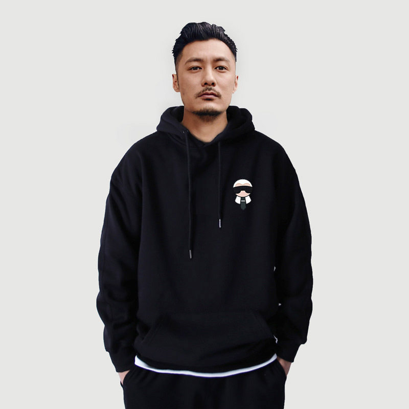 仓树一石潮牌美式复古情侣装衣服秋冬季连帽卫衣男款纯棉加绒上衣