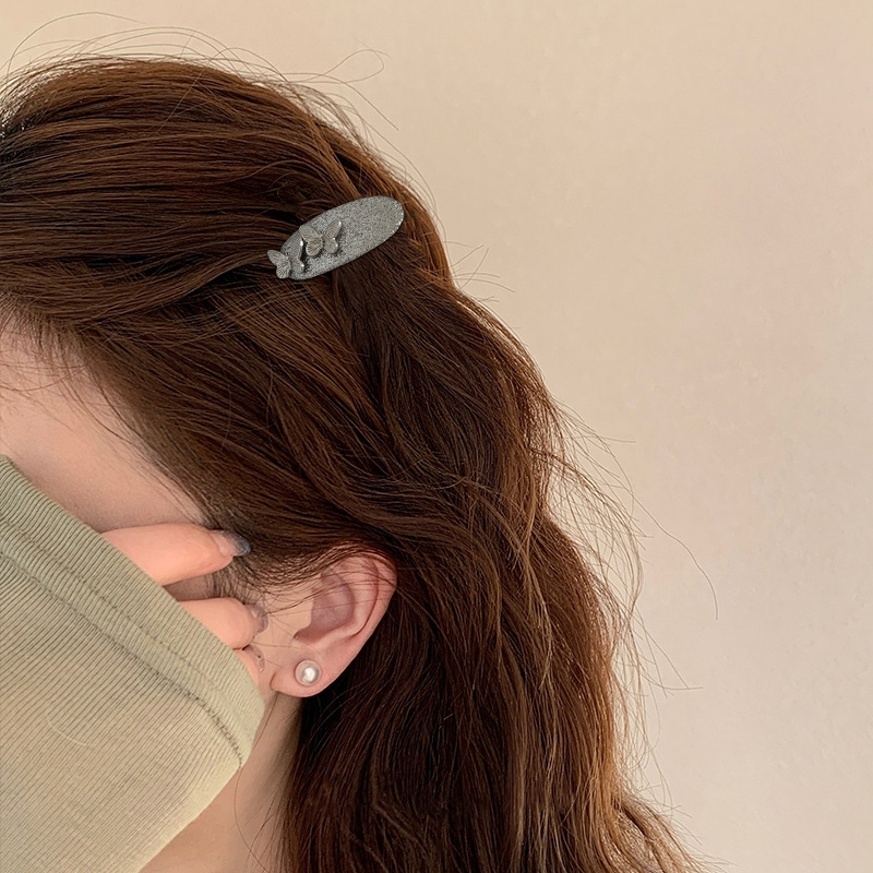 高级感小蝴蝶甜酷发夹刘海夹前额侧边夹发卡鸭嘴夹甜酷简约发饰