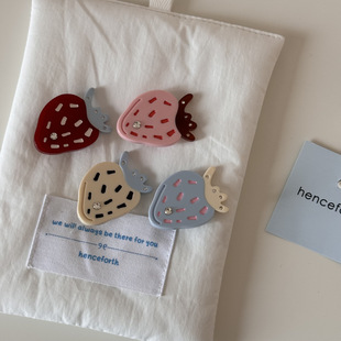 甜美少女趣味可爱水果醋酸发夹时尚百搭侧边夹鸭嘴夹发卡发饰新款