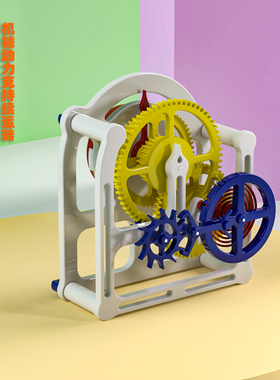 3D打印模型制作擒纵结构钟表仿制机芯桌面创意工艺品金属发条