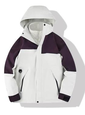 秋冬男女同款山系猎旅户外休闲保暖高颜值两件套冲锋衣KF-J25861