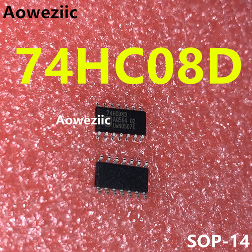 10个 74HC08D 74HC08 SOP14 贴片 四二输入与门逻辑芯片 全新原装