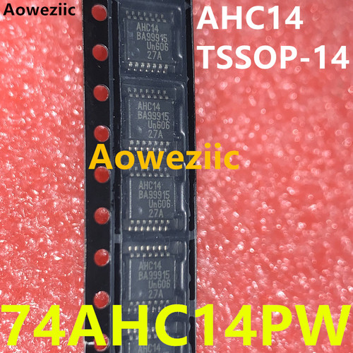 10个 74AHC14PW 丝印 AHC14 逻辑芯片IC 贴片TSSOP-14 全新原装