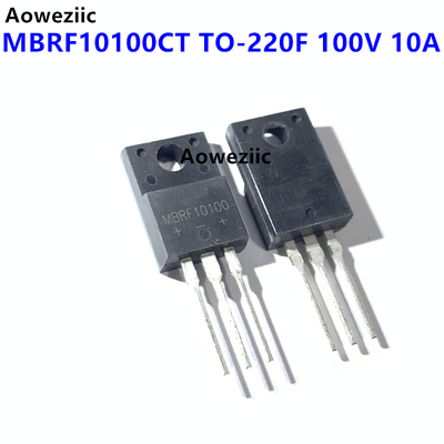 10个 MBRF10100CT TO-220F MBRF10100 10A 100V 肖特基二极管原装