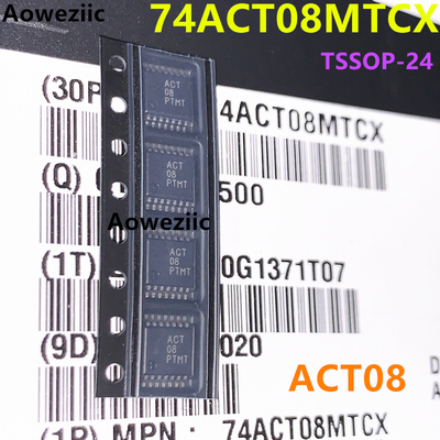 74ACT08MTCX TSSOP-14 丝印 ACT08 二输入与门 逻辑门 全新原装