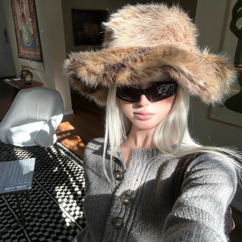 高颜值废土风秋冬毛绒盆帽秋冬季保暖高级草帽加厚显脸渔夫帽护耳,服饰配件/皮带/帽子/围巾,帽子,淘宝优惠券,粉丝福利购,淘宝优惠卷