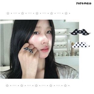 朴彩英rose同款韩国小众设计感亚克力滴胶首饰可爱韩系可调节戒指